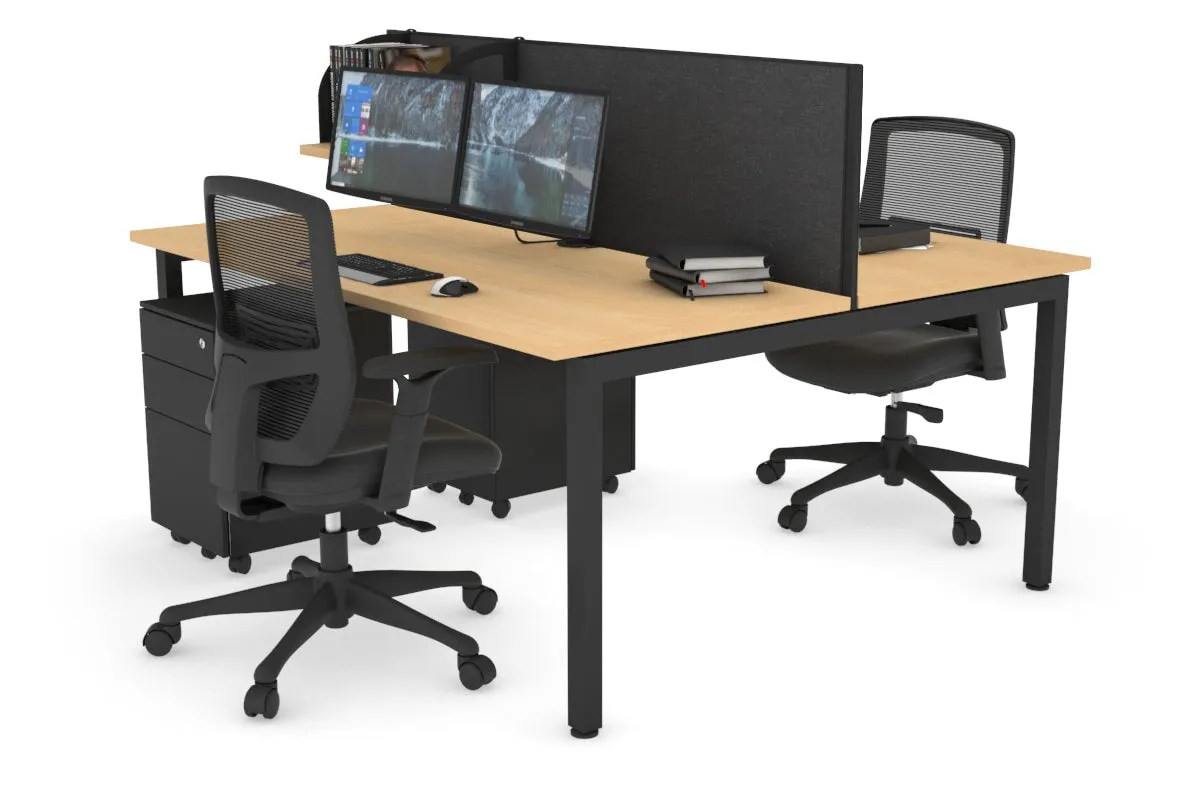 Quadro Square Legs 2 Person Office Workstation [1200L x 700W]