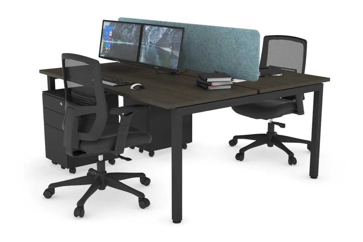 Quadro Square Legs 2 Person Office Workstation [1200L x 700W]