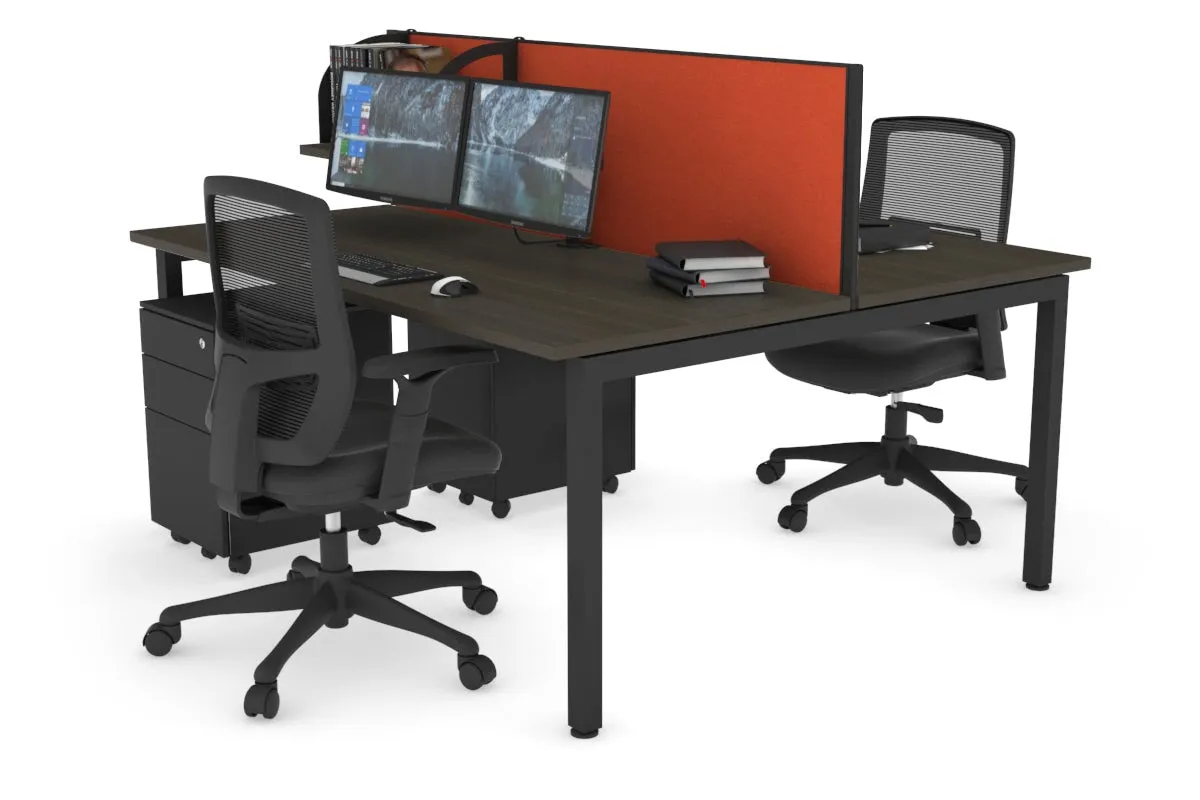 Quadro Square Legs 2 Person Office Workstation [1200L x 700W]