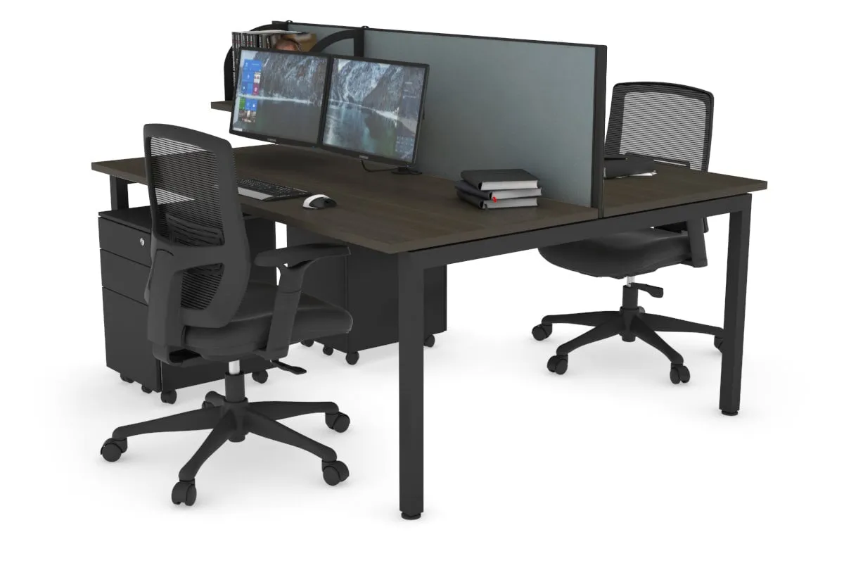 Quadro Square Legs 2 Person Office Workstation [1200L x 700W]