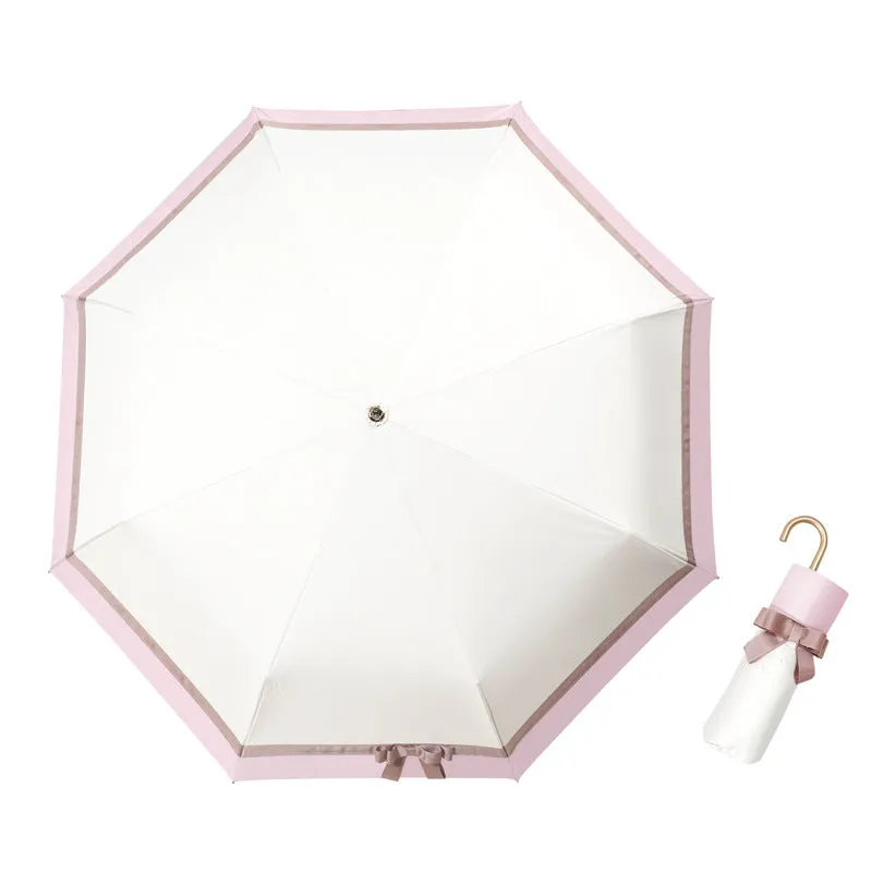 Rain Or Shine Sun Protection Umbrella Color Matching, Small Gold Hook, High Appearance, Compact, Portable, Rain Or Shine Sun Umbrella