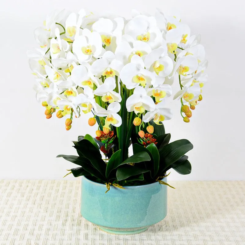 Real touch Artificial Orchid Flower Arrangement (10 stems )