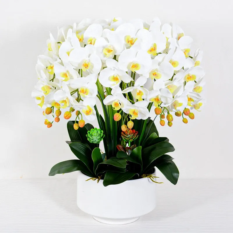 Real touch Artificial Orchid Flower Arrangement (10 stems )