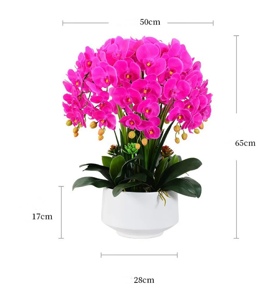 Real touch Artificial Orchid Flower Arrangement (10 stems )