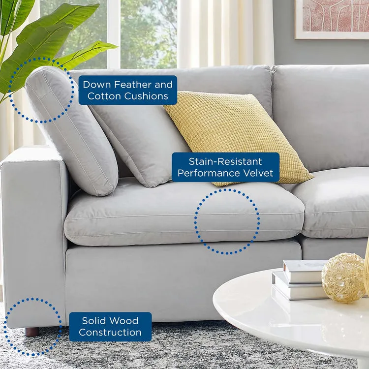 Regions Velvet Modular Sofa