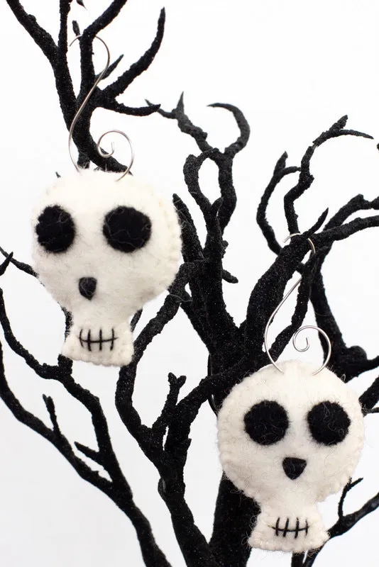 Skeleton Skull Halloween Ornaments