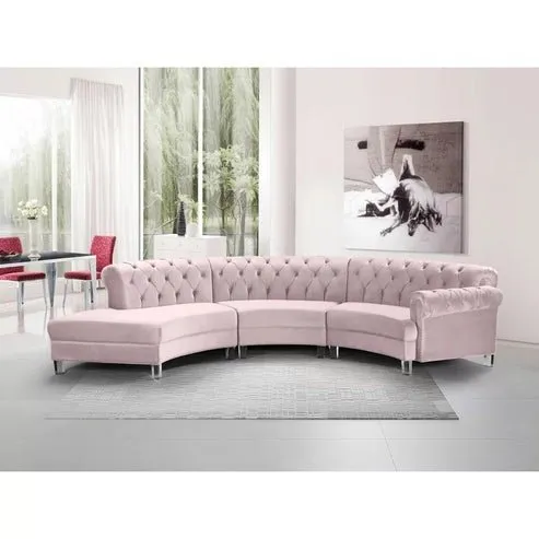 Spencer U Shape 6 Seater Fabric Sofa Set