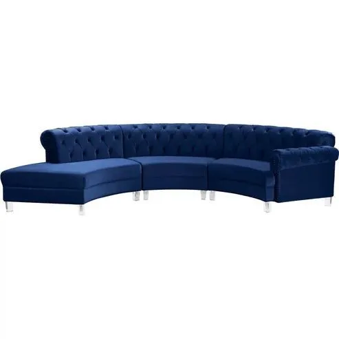 Spencer U Shape 6 Seater Fabric Sofa Set