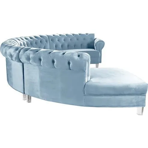 Spencer U Shape 6 Seater Fabric Sofa Set