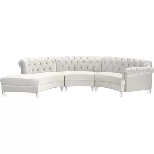 Spencer U Shape 6 Seater Fabric Sofa Set