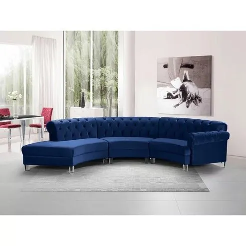 Spencer U Shape 6 Seater Fabric Sofa Set