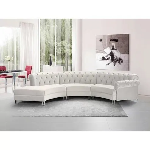 Spencer U Shape 6 Seater Fabric Sofa Set