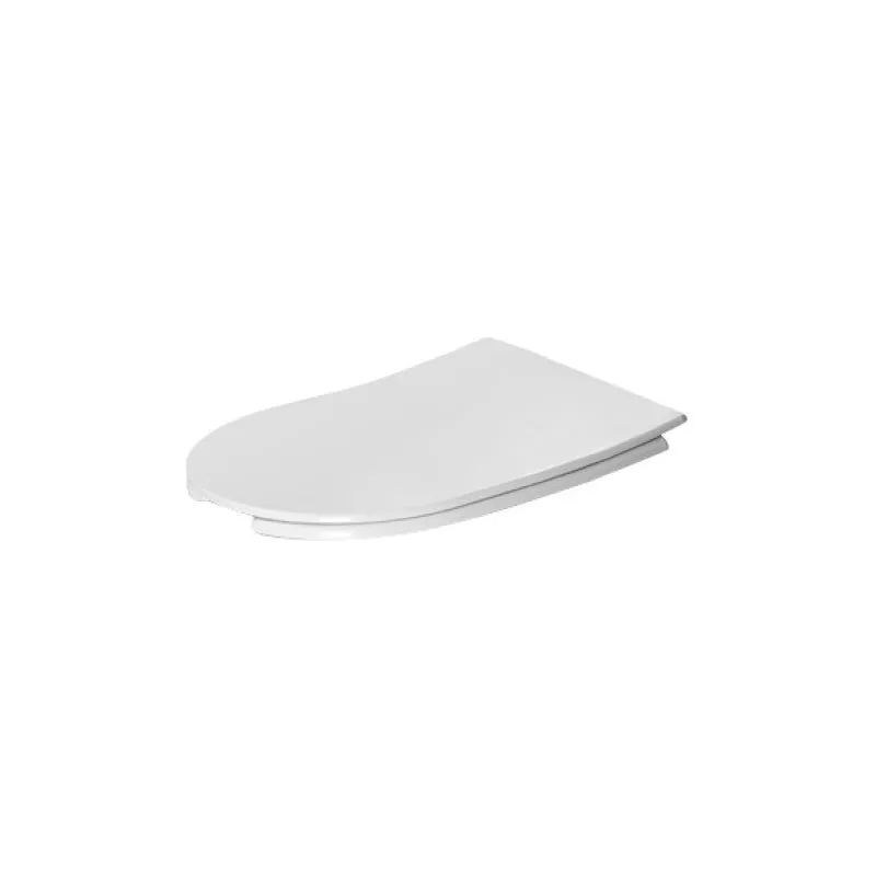 Starck 3 Open Front Elongated Toilet Seat & Cover in White