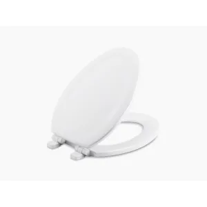 Stonewood Elongated Slow-Close Toilet Seat in White