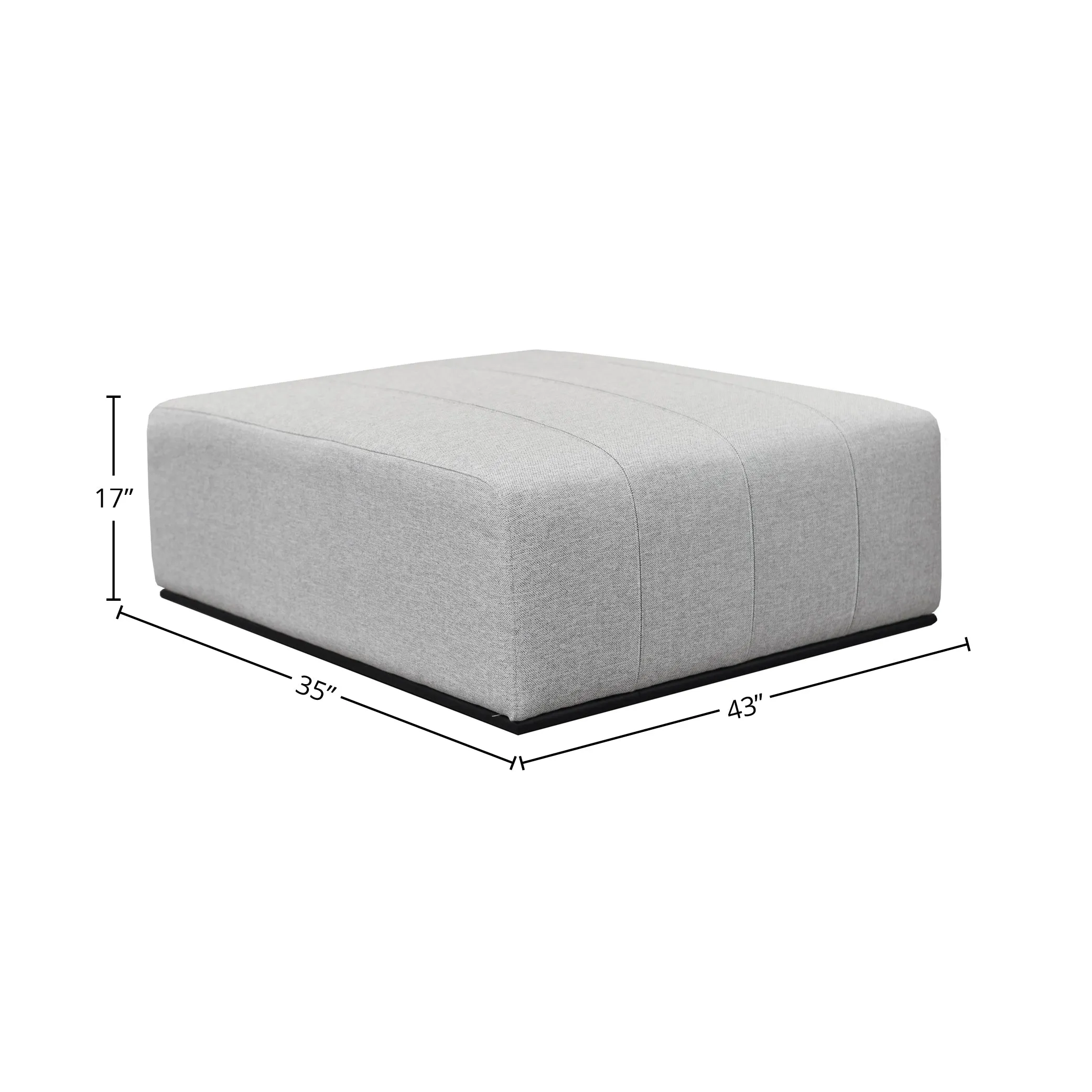 Sullivan Ottoman - Alba Stone