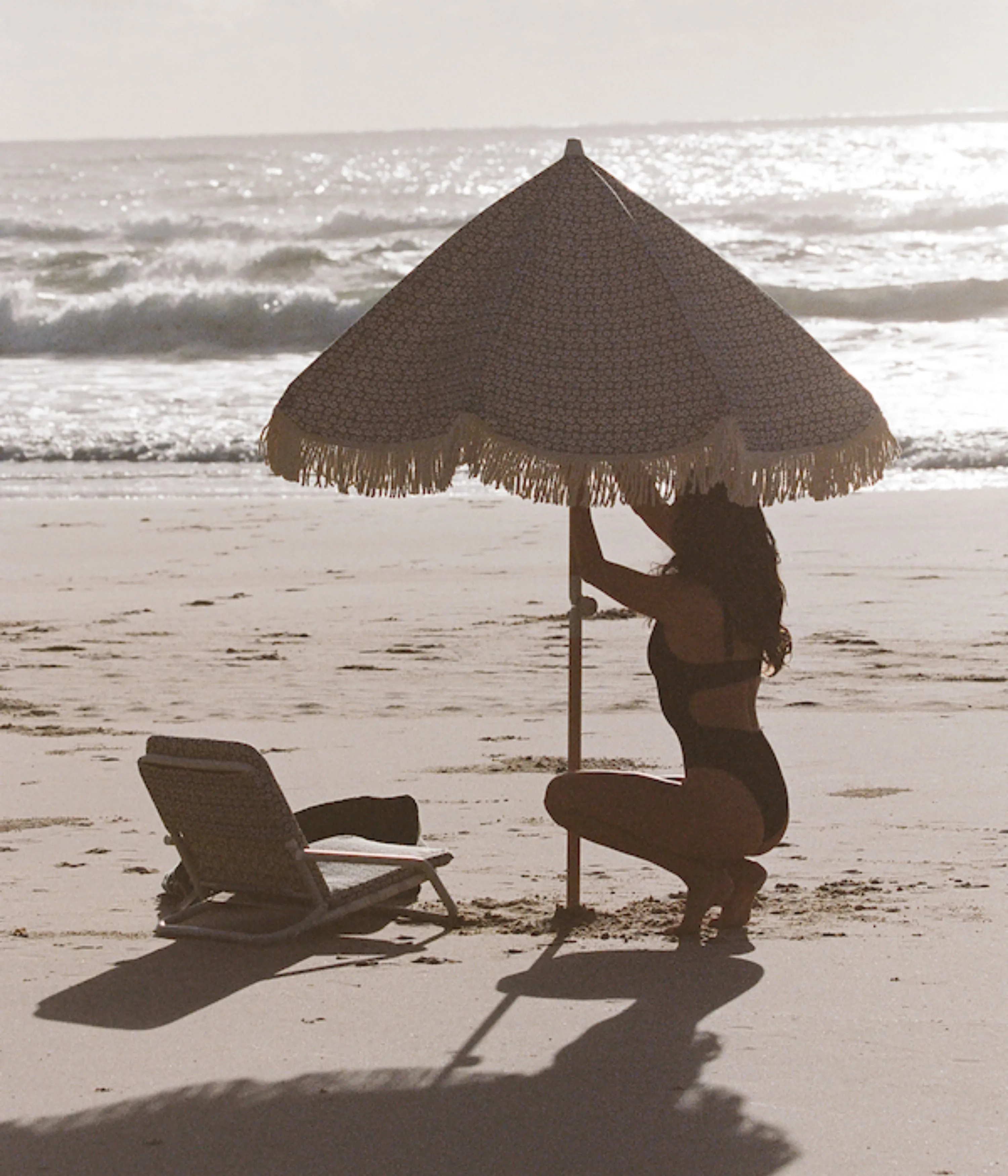 Tallow Flower Beach Umbrella