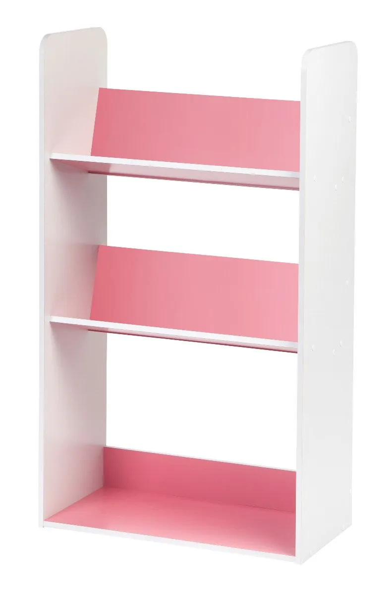 3-Tier Tilted Book Shelf Rack – Modern Space-Saving Display Organizer