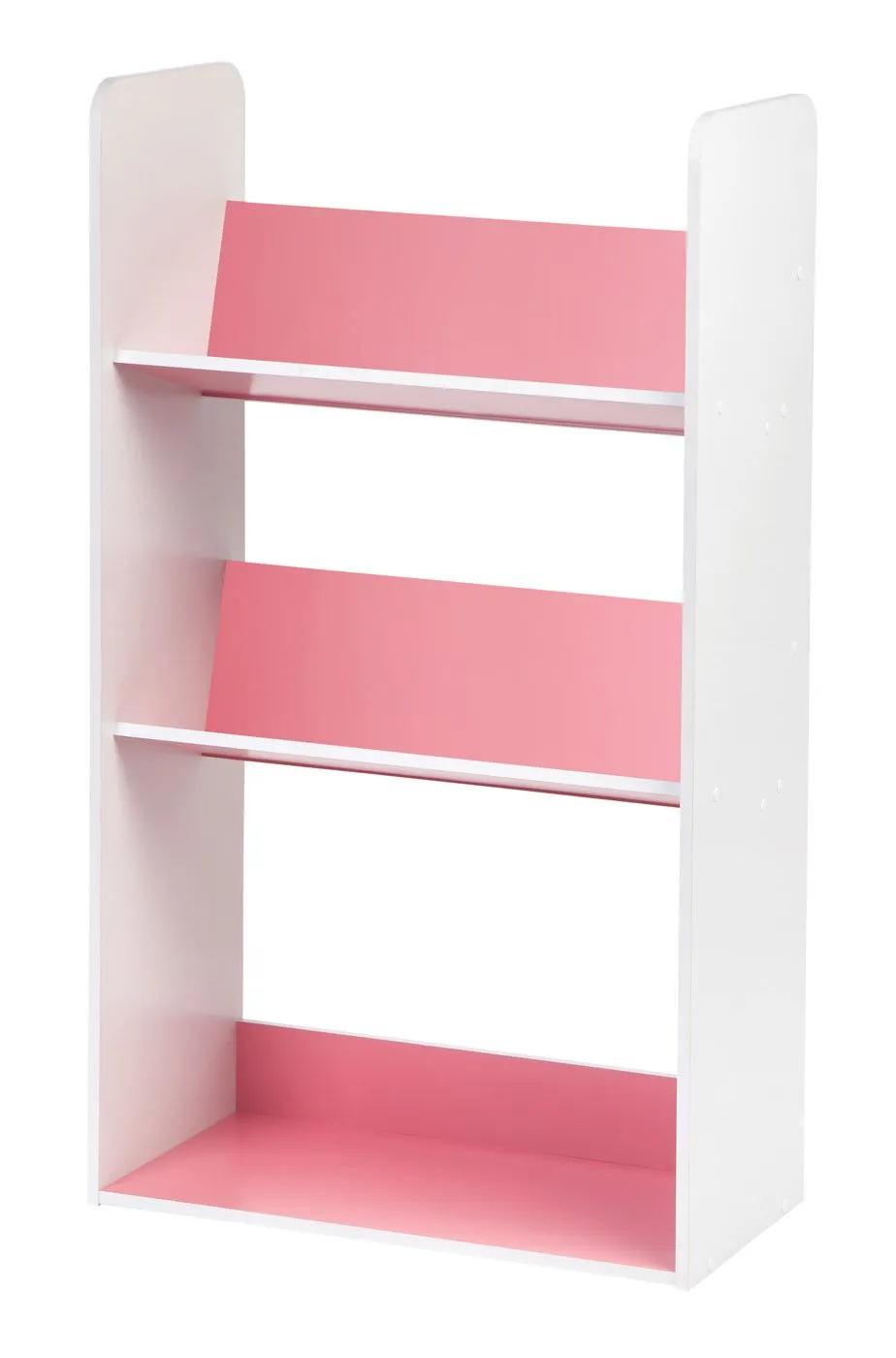 Tilted Book Shelf Rack - 3 Tier