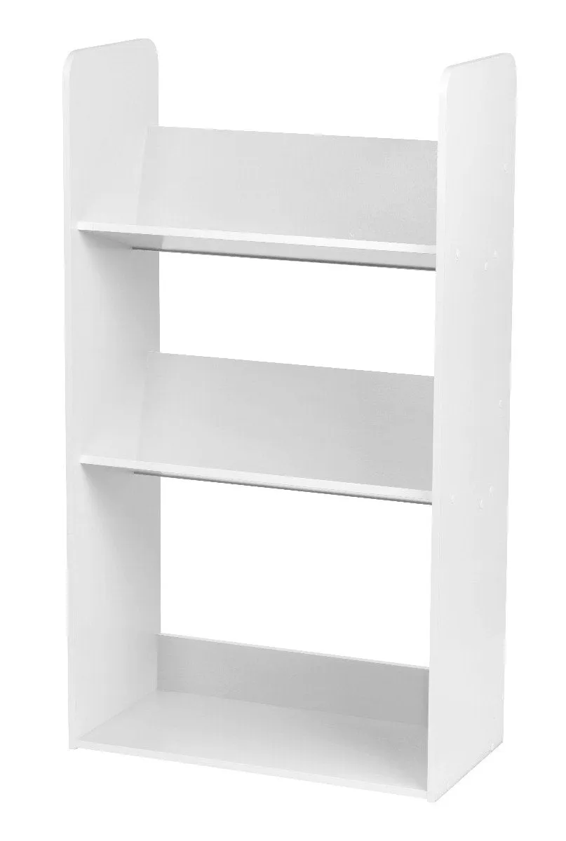 Tilted Book Shelf Rack - 3 Tier