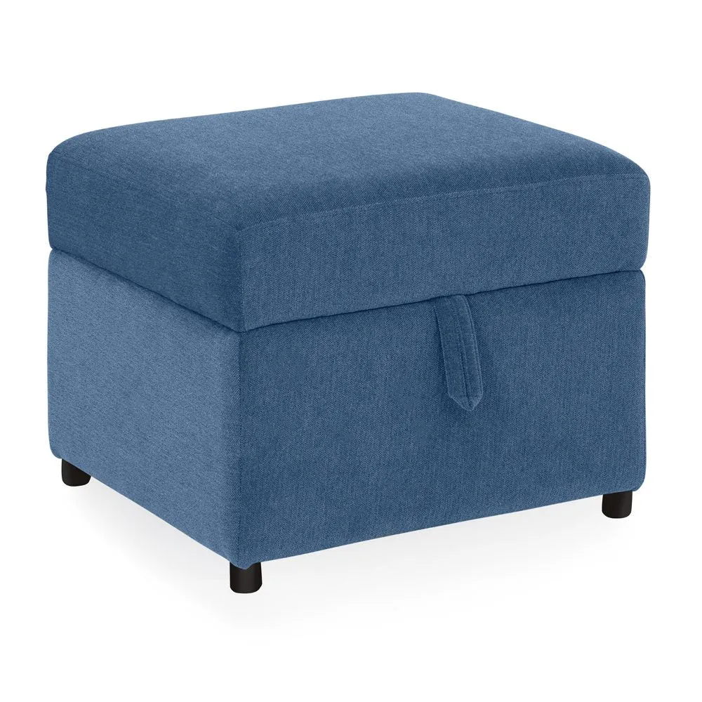 Twilight Blue Ottoman