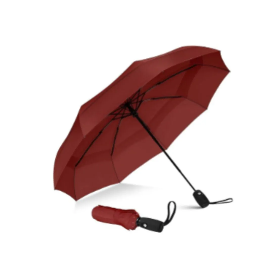 Umbrella (3 Fold) Rain, Sun Protection, Auto Open/Close Umbrella, Unisex (21 Inches) Multicolor