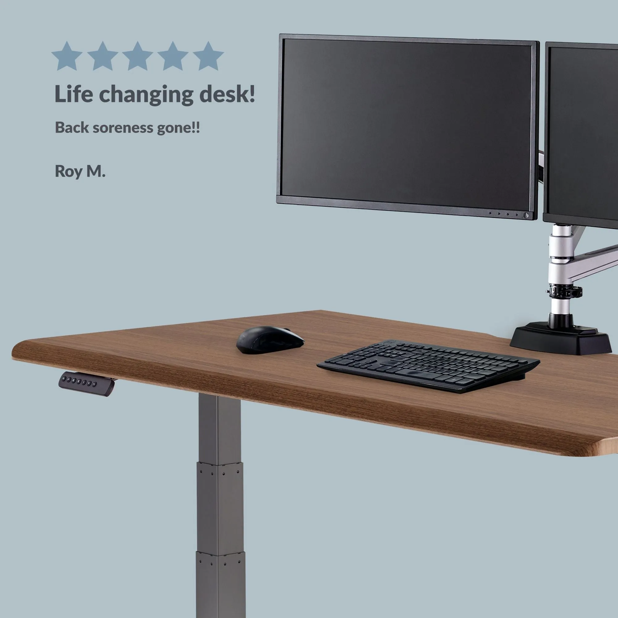 Vari® Electric Standing Desk 60x30 with Comfort Edge™