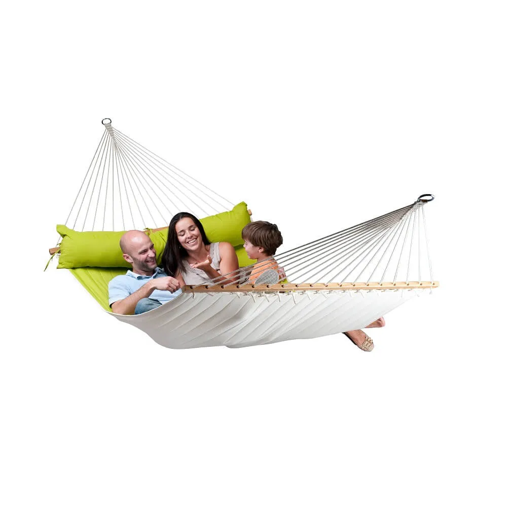 Wooden Hammock Stand and King Spreader Bar Hammock